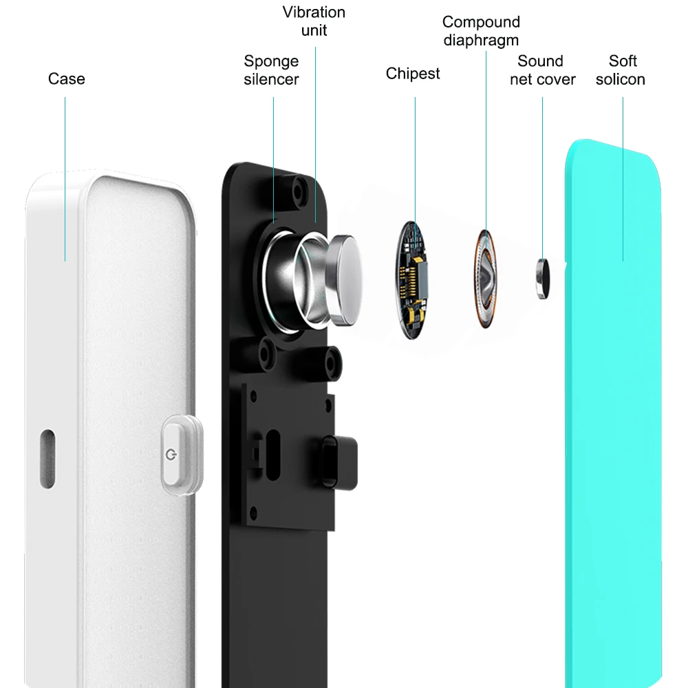 AIKSWE-caja de música Bluetooth, altavoz portátil inalámbrico, estéreo, bajo, almohada, mejora el sueño, TikTok, Facebook
