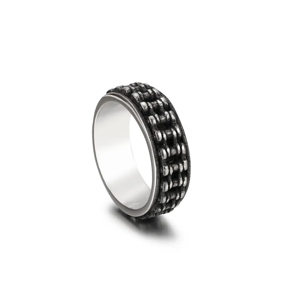 AliExpress Kalen Bicycle Accessories Pattern Ring Stainless Steel Men's Punk Style Jewelry