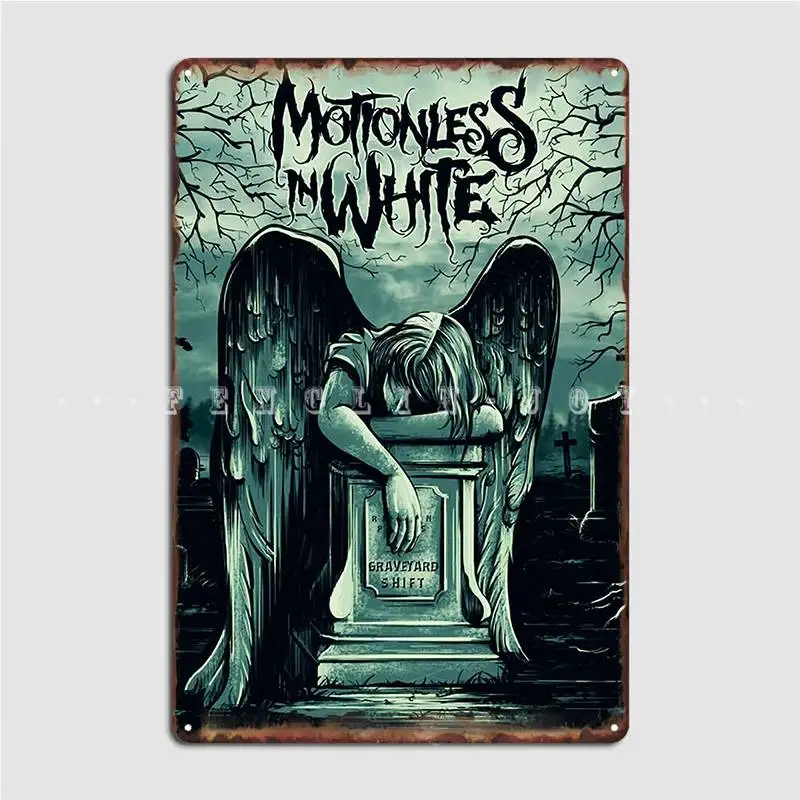 Motionless In White Metal Sign Wall Decor Pub Garage Pub Funny Tin Sign Poster