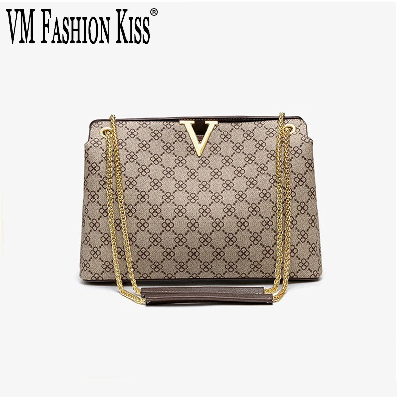 

VM FASHION KISS Designer Handbag New Luxury Bag Autumn Women's Bags Shoulder Chains Small Travel Bag Ladies Purses And Handbags