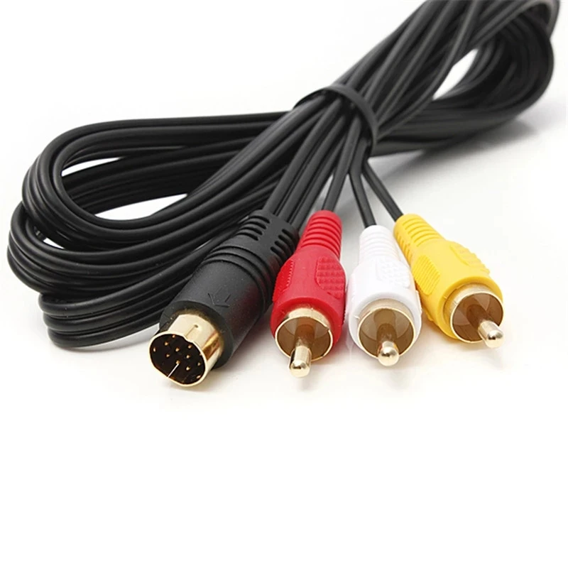 Cable RCA A/V SEGA Saturn – Oro/Níquel Chapado para Audio Vídeo - imagen 4