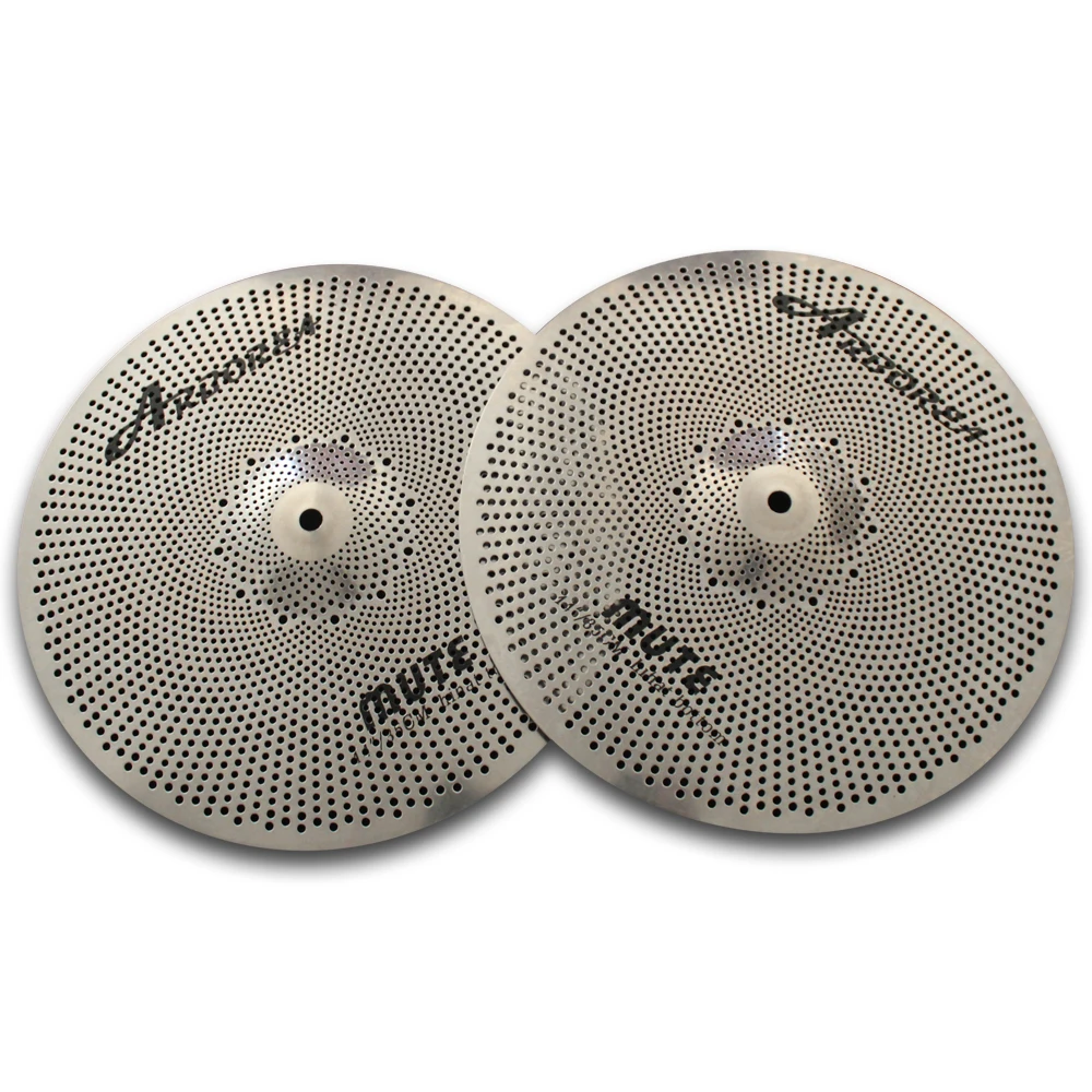 Arborea High quality Mute Cymbal set Sliver Low Volume Cymbal set 14'hihat+16