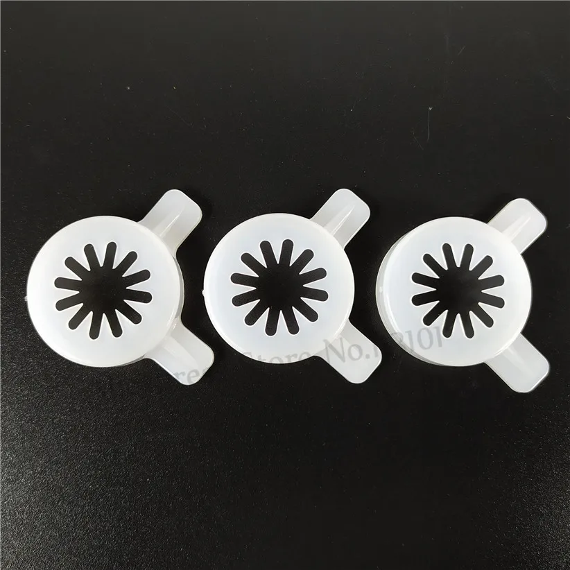 3 in 1 Modeling Caps of Soft Serve Ice Cream Machine Spare Parts Snowflake Shaped Moulding Lids Accessories Inner Diameter 29mm