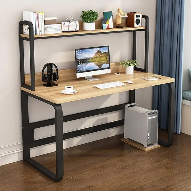 Computer desk desk desk, home desk, bookcase combination, student study table, simple writing table