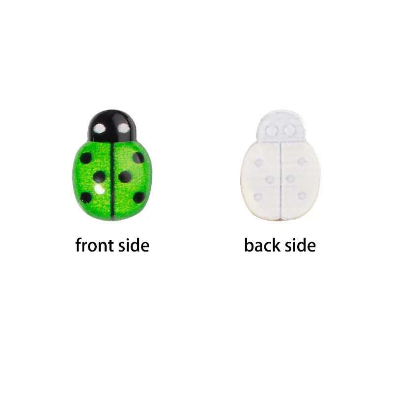 30/100pcs Mix Resin Ladybug 9*13mm Flatback Handicrafts Ornaments Child Gift Wedding Party Decoration DIY Jewelry Craft Supplies