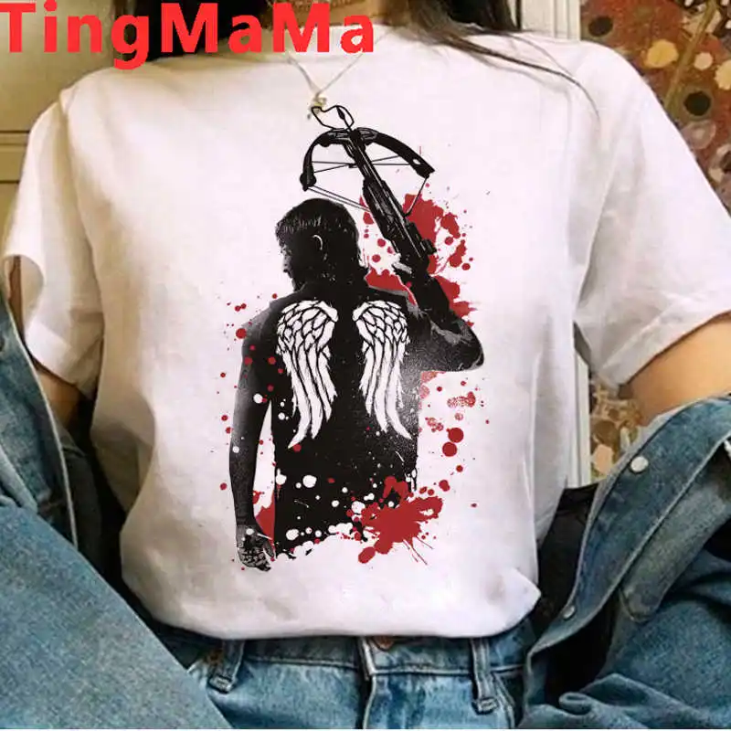 the Walking Dead Negan tshirt top tees male graphic tees harajuku 2021 kawaii couple  clothes vintage