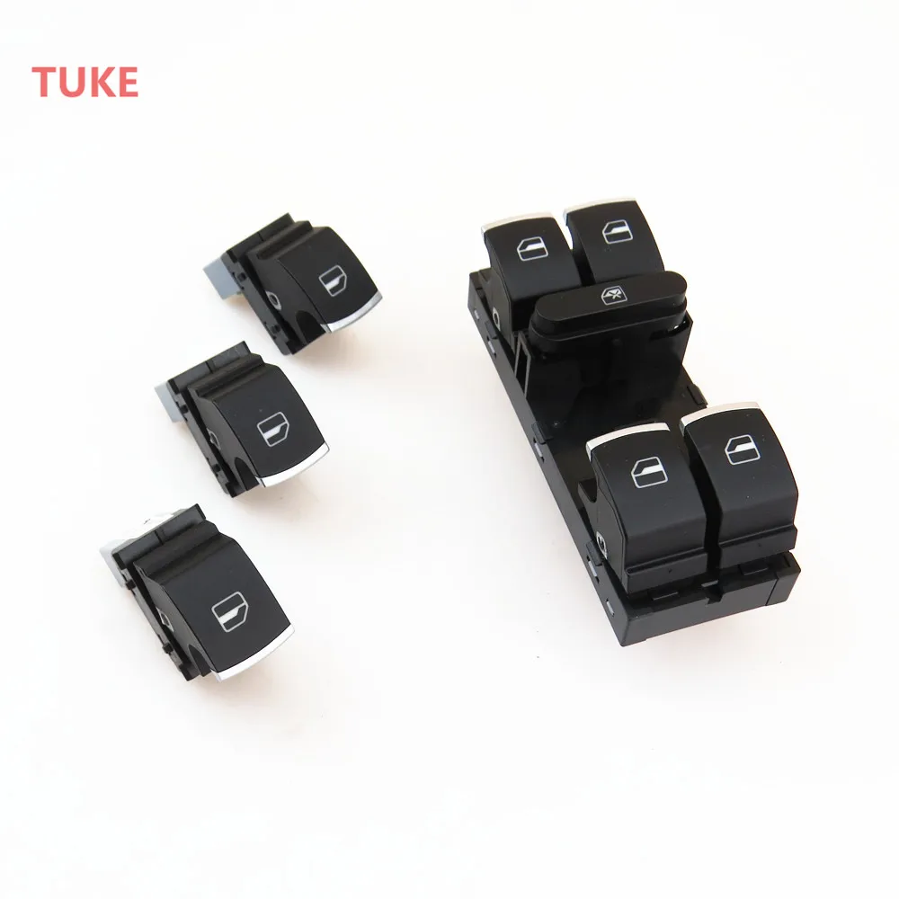 

Chrome Power Window Switch Button For VW Golf MK5 6 Jetta MK5 Passat B6 Tiguan Polo Altea Touareg 5ND 959 857 5ND 959 855