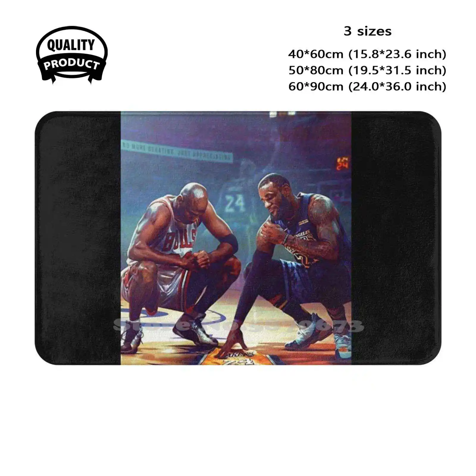 Michael And Lbj In Honor Of A Legend Soft Cushion Home Carpet Door Mat Car Rug Michael Lbj Early 2000S Hiphop Rappers Famous