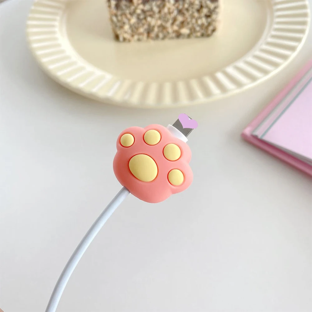 Cartoon Animal Fruit Cable Protector linea Usb auricolare cavo Protector Mini carino linea dati avvolgitore cavo per cellulare organizzatori