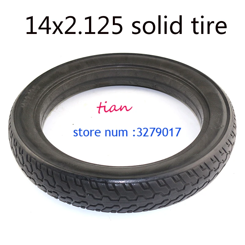 

Best 14 * 2.125 tyre tube 14x2.125 Electric Bicycle Inflation tyre fits Many Gas Electric Scooters E-bike 14 inch wheel tire