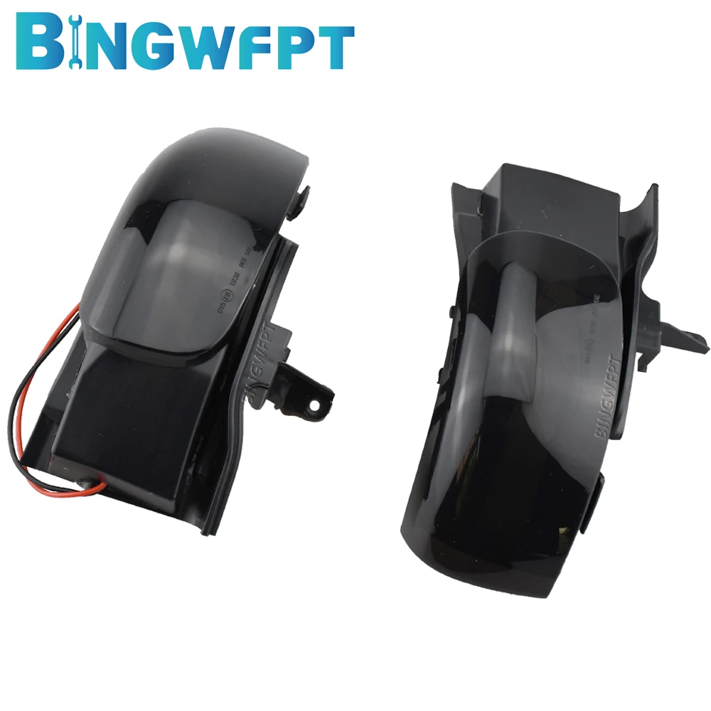 ضوء إشارة انعطاف LED ديناميكي ، زوج مصباح جانبي ، مؤشر سهم ، وامض لفولكس فاجن توران 1T1 ، 1T2 ، مرآة #2