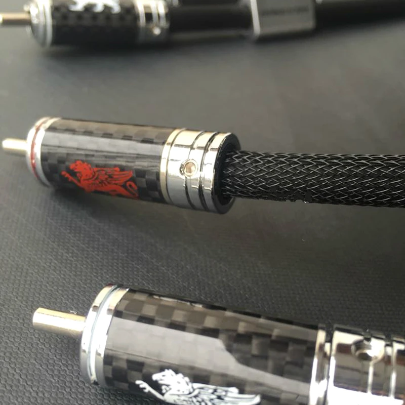 HiFi Gryphon VIP Series Interconnect RCA Cable Carbon Fiber Plug for CD Player HIFI Amplifier Without box