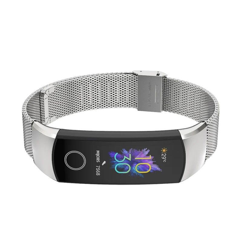Honor Band 5 Strap for Honor Band 4 Bracelet Metal Wrist Strap for Huawei Honor Band 4 5 Smart Wristbands Milanese Leather