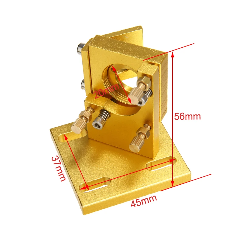 CO2 Laser Head 40W 50W K40 2030 3040 5070  Laser Engraving Cutiing Machine Lens Dia 12/18/20mm Focal Length 50.8mm Mirror 20mm