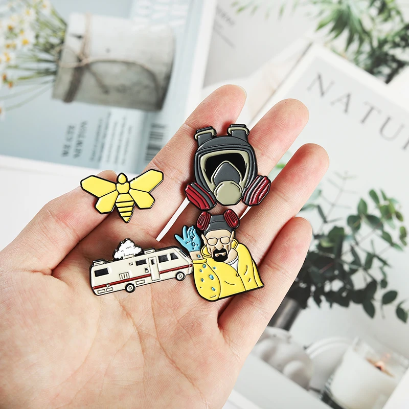 QIHE JEWELRY Enamel Pins Movie Fans Metal Brooches Badges Denim Clothes Women Pins Gifts