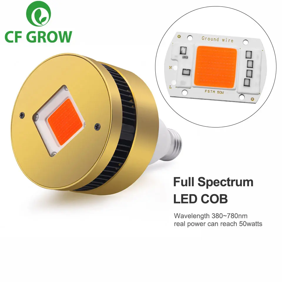 

COB LED Grow Light E26 E27 Socket Base Full Spectrum 120W 150W Grow Lamp for Indoor Plants Small Growing Tent