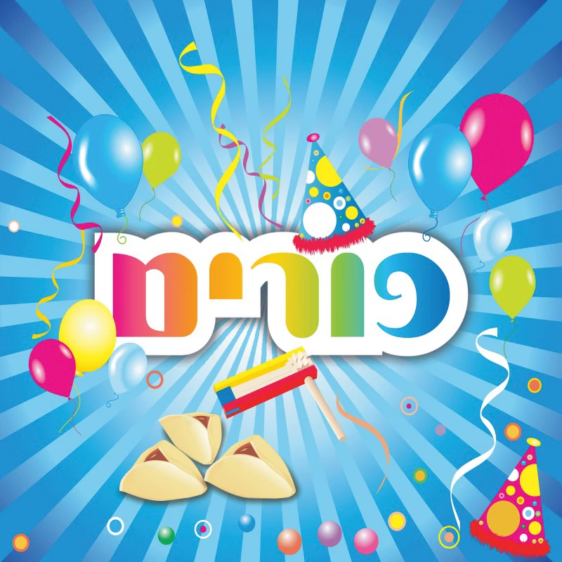 

Laeacco Happy Purim Festivals Party Baby Cartoon Banner Photography Background Photocall Photographic Backdrops For Photo Studio