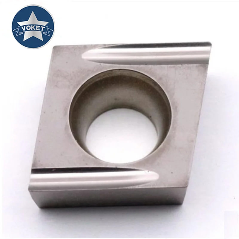 VOKET 10PCS Inner hole boring high-speed and high-hardness CNC lathe tool cutter blade CCMT 060204 09T304 09T308 060204 09T308 