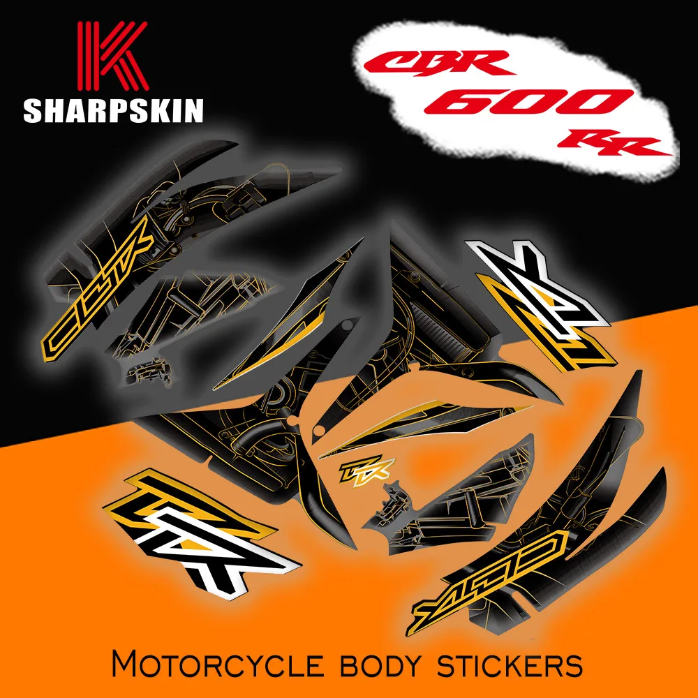 

KSHARPSKIN motorcycle sticker protection fairing reflective moto decal decorative film for HONDA CBR600RR F5 2007-2012