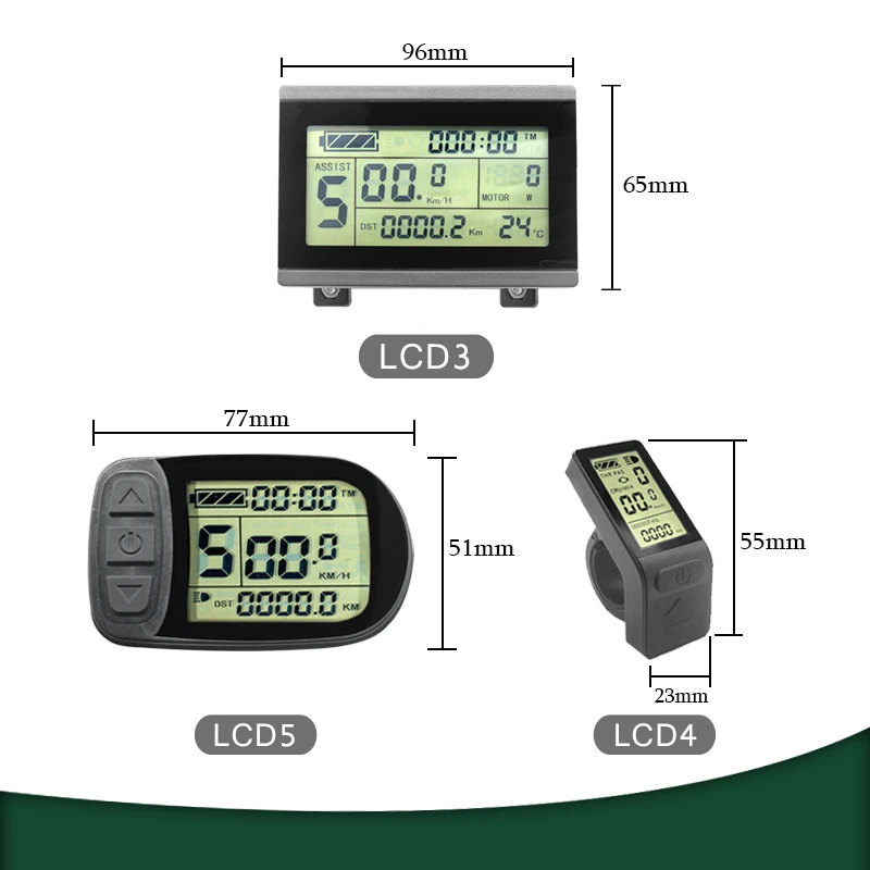 KT Ebike LCD Display a led Kuteng 24V 36V 48V Lcd3 lcd8h led 880 LCD7 Display bici bicicletta elettrica per Kit bici elettrica