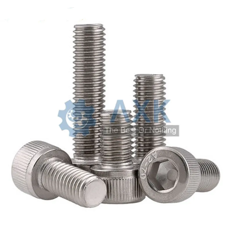 

10Pcs M5 M6 DIN912 304 Stainless Steel Hexagon Socket Head Cap Screws Hex Socket Bicycle Bolts