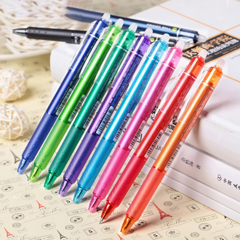 3 pcs/set Japan Pilot Color Erasable Gel Pen LFBK-23EF 0.5mm 10 Colors To Choose From Erasable Ink Stationary Supplies