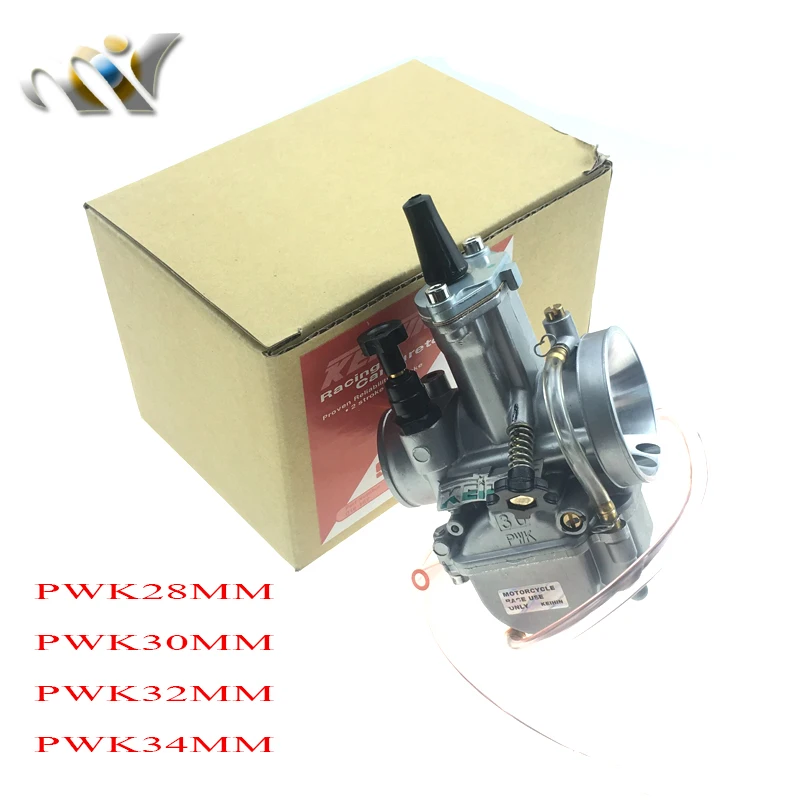 Motorcycle  koso pwk28 carburetor Carburador pwk 28 30 32 34 mm with power jet ATV Kart Dirt Bike fit on racing