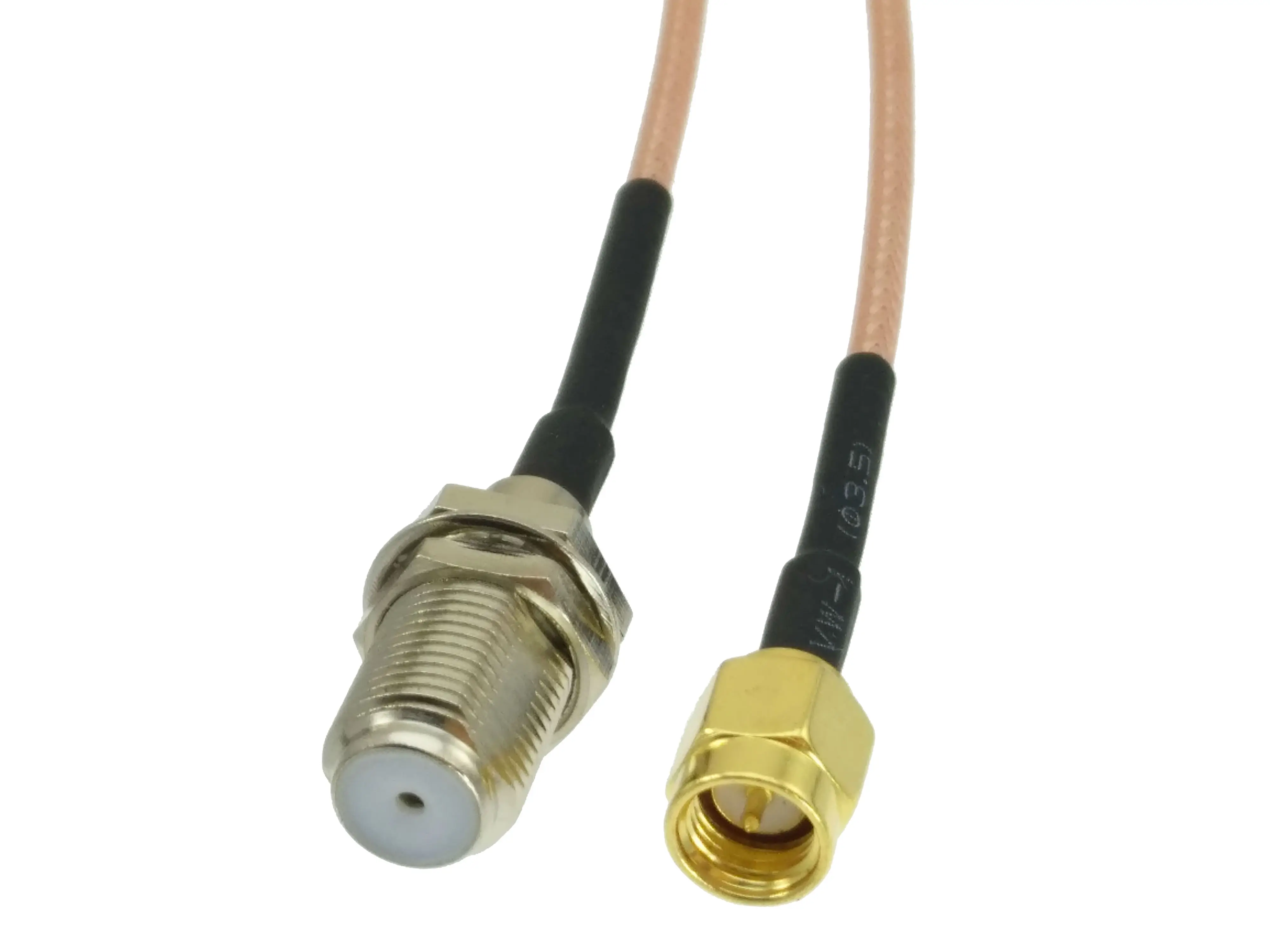 1pcs RG316 F TV Female Bulkhead Jack to SMA Male Plug Connector Wire Terminal Crimp RF Coaxial Jumper Pigtails Cable 4inch~10FT