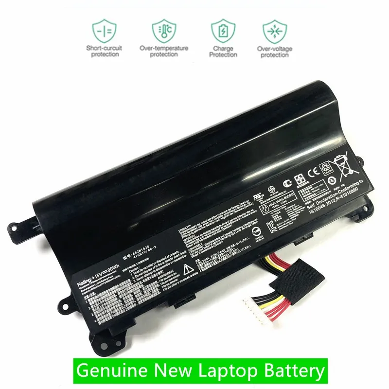 

ONEVAN Original Laptop Battery A42N1520 For ASUS ROG G752VY GFX72 GFX72V G752VS GFX72VY6700 GFX72VT6700 15V 90WH