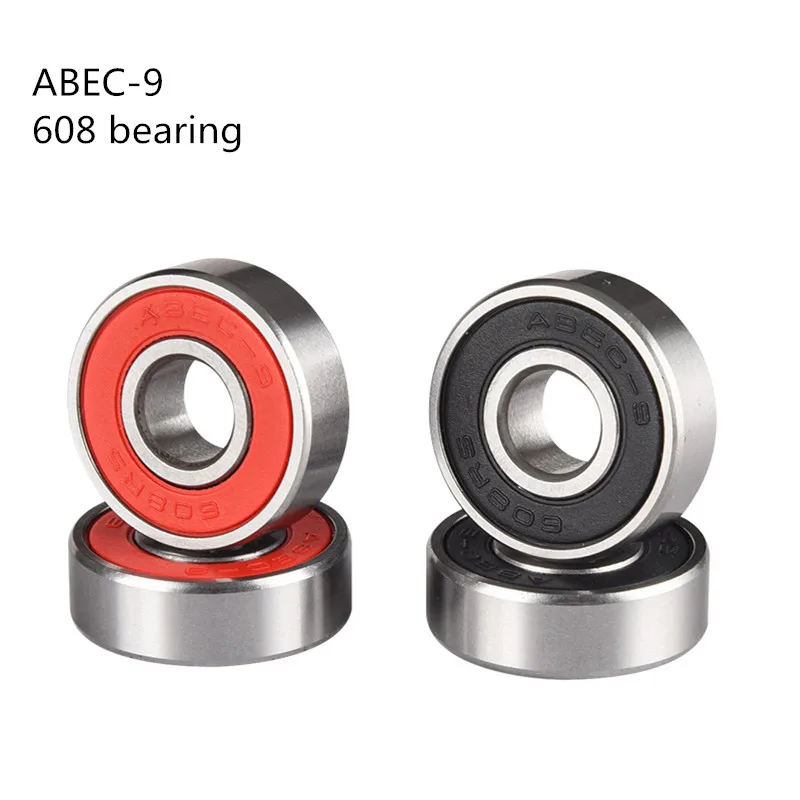 ABEC-9 608rs Skateboard Bearing GrC15 Steel Anti-rusted 7 beads 608 skates bearing Roller Slalom FSK Inline Speed Smooth Quiet