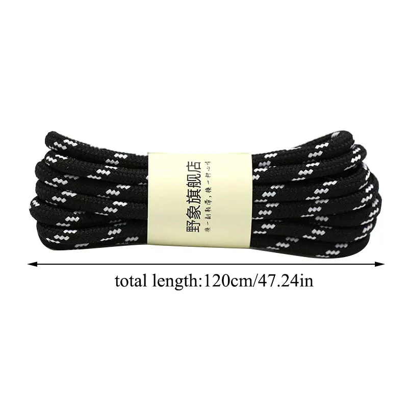 Lacets Ronds de 120cm, 1 Paire, pour Chaussures de Bain, Marche en Plein Air, Randonnée