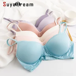 SuyaDream – soutien-gorge invisible en soie 100% véritable pour femme, sous-vêtement sain sans couture