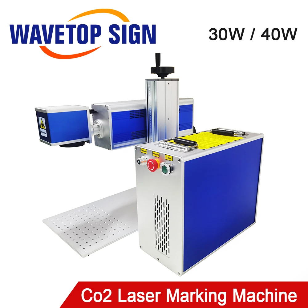 WaveTopSign 30W 40W 10.6um macchina per marcatura Laser Co2 LiteMarker RF sorgente Laser 110*110mm Area di lavoro incisione Laser Co2