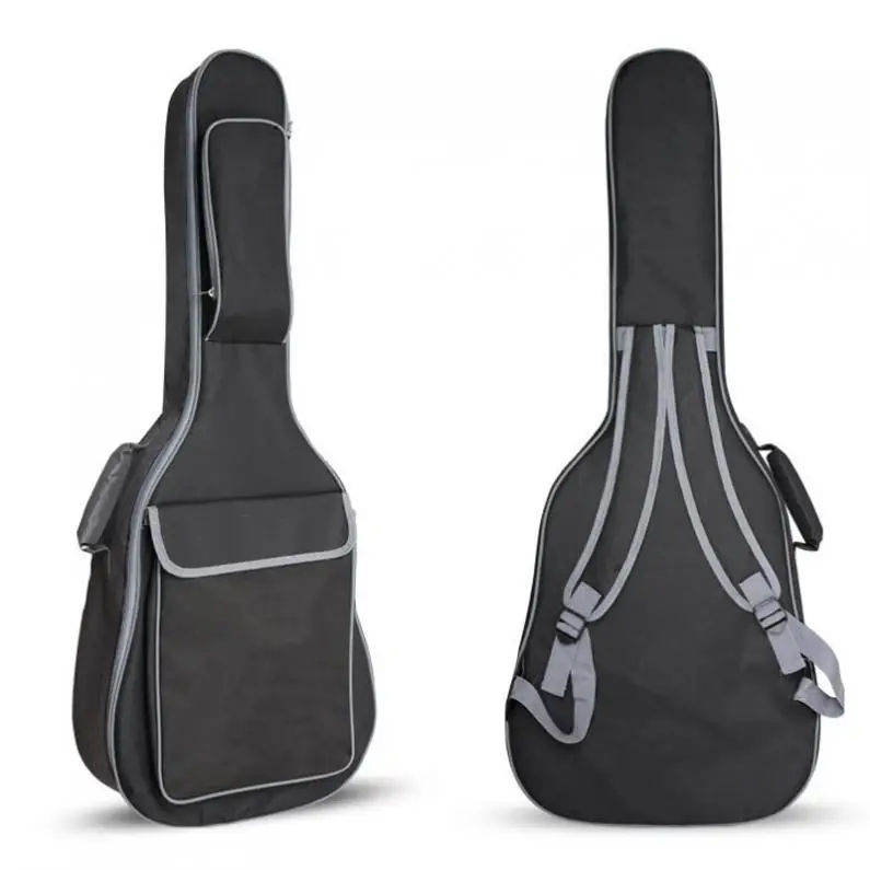 36/41 Inch Oxford Fabric Guitar Case Gig Bag Double Straps Padded 10mm Cotton Soft Waterproof Backpack