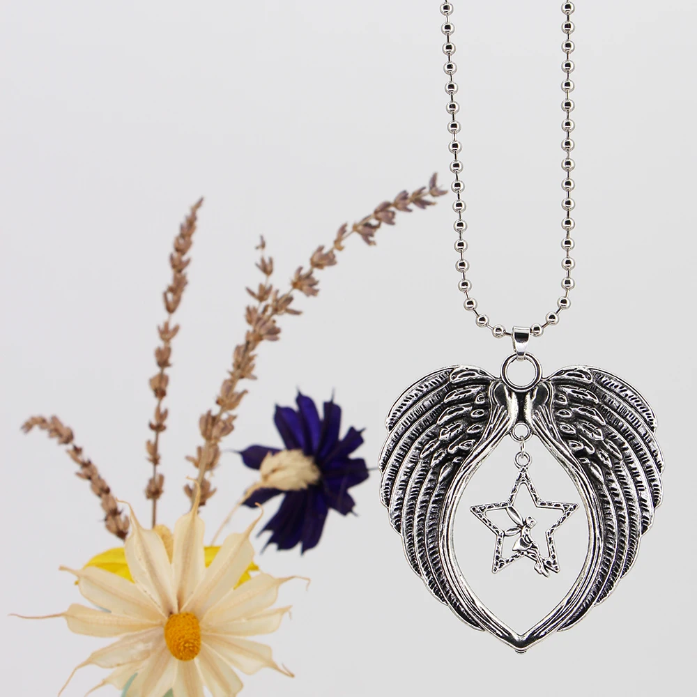Car Accessories Gifts Hanging Angel Star Angel Wing Car Pendant Rearview Mirror Decoration Ornaments Charms Auto Decoration - Image 3