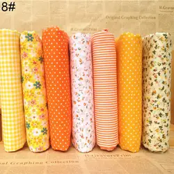 40%HOT7pcs/set Quilting Fabric Floral Cotton DIY Craft Sewing Handmade Accessories Calico Patchwork Needle Thread