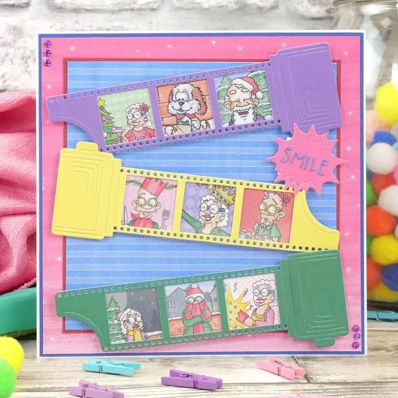 2021 AliliArts Metal Cutting Dies Camera & photo tape diy Scrapbooking Photo Album Decorative Embossing PaperCard Crafts Die