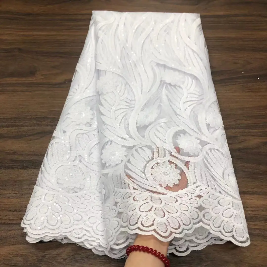 African Cord Lace Fabric for Wedding, High Quality