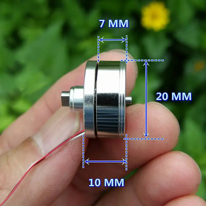 1500KV DC6V-12V 3-phase Micro 2204 PTZ Brushless Motor Dual Ball Bearing Mini Outer Rotor for Car Quadcopter RC Drone