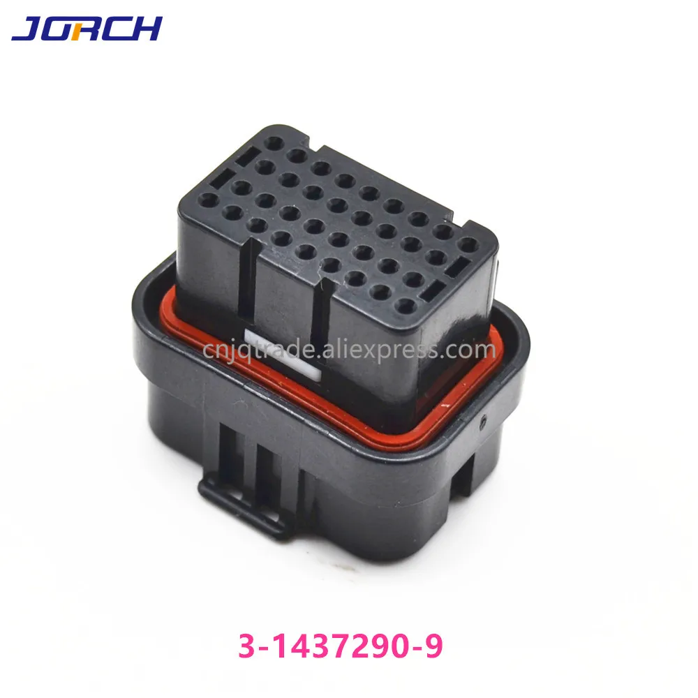 1 Set 34-polige 4-Loch AMP Super Seal Gehäusestecker, Auto-Steckverbinder (männlich und weiblich) inklusive Anschlussklemmen 3-1437290-9 6437288-2