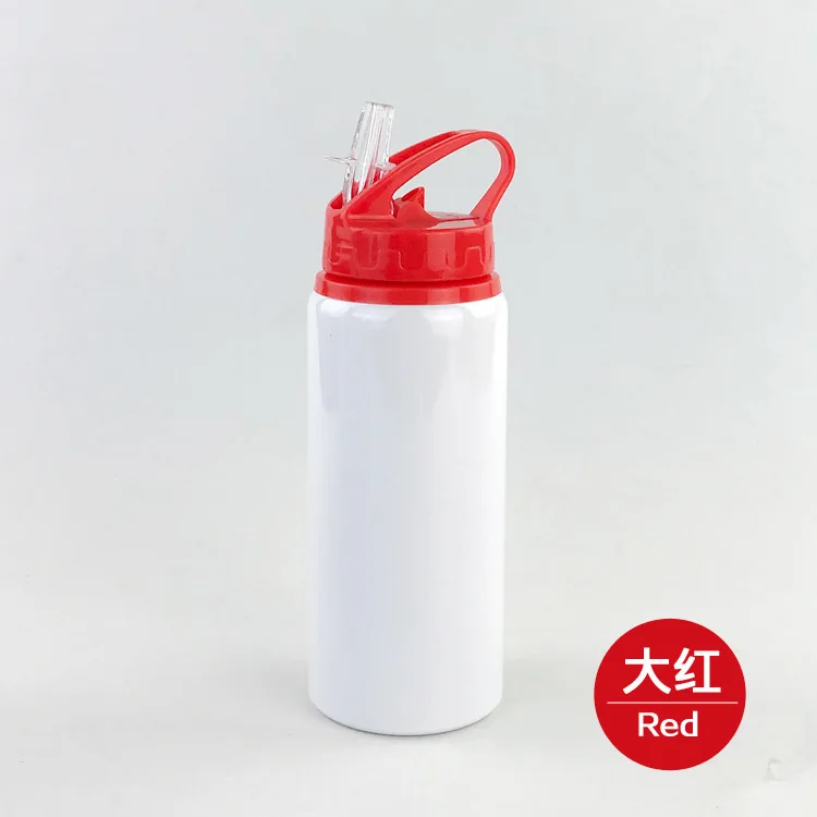 Sublimation Blank Logo Print 600ml water bottle Wide Mouth Drink bottles Sports travel Clear Matte Portable Drinkingwear