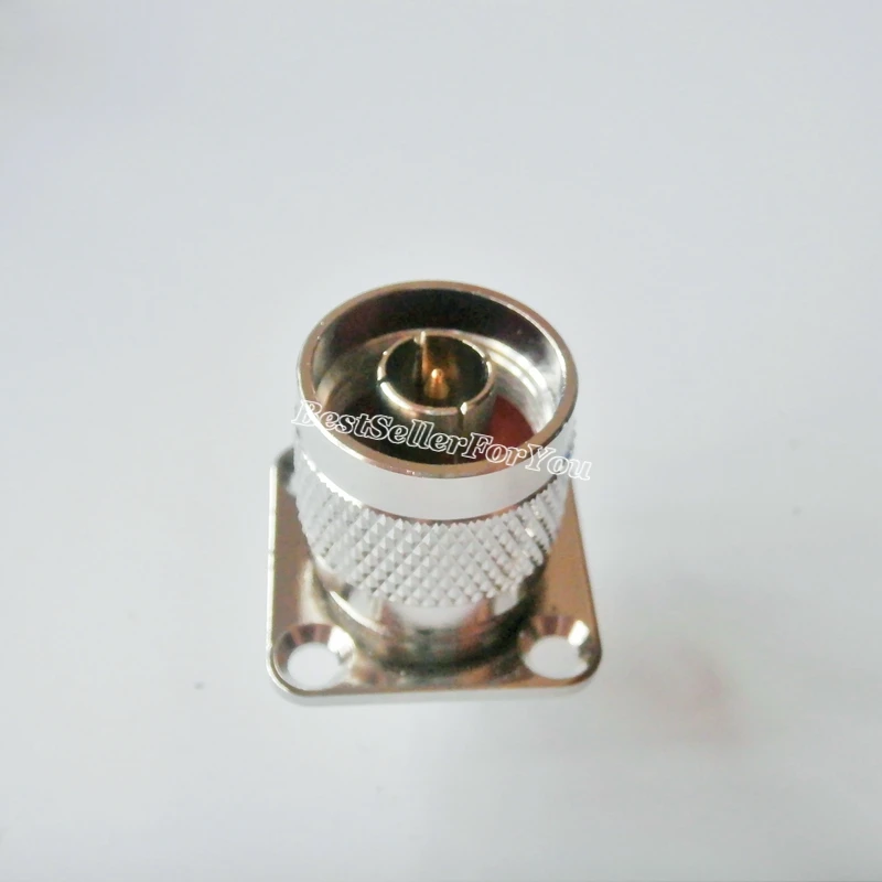 1Pcs N Type Male Plug To SMA Connector Female Jack Flange Mount RF Adapter Cable Connector