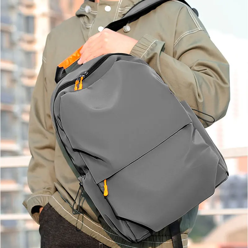 Big Capacity Men Backpack 15.6 inch Polyester Laptop Backpacks School Fashion Travel Backpacking Male Backpack For Laptop