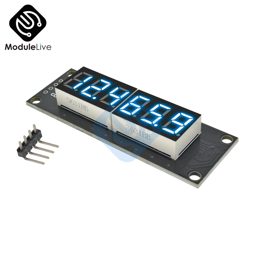 Nuovo TM1637 6 Bit 5V Digital Display A LED Module Per Arduino 7 Segmenti Da 0.36 Pollici Decimale Orologio Rosso Anodo tubo Doppio Dots Modulo