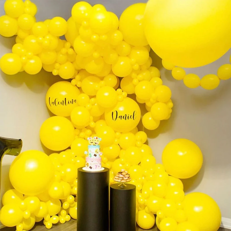 

Yellow 18'12 10'5inch Helium Quality Latex Balloons birthday Party Supplies Wedding Decoration