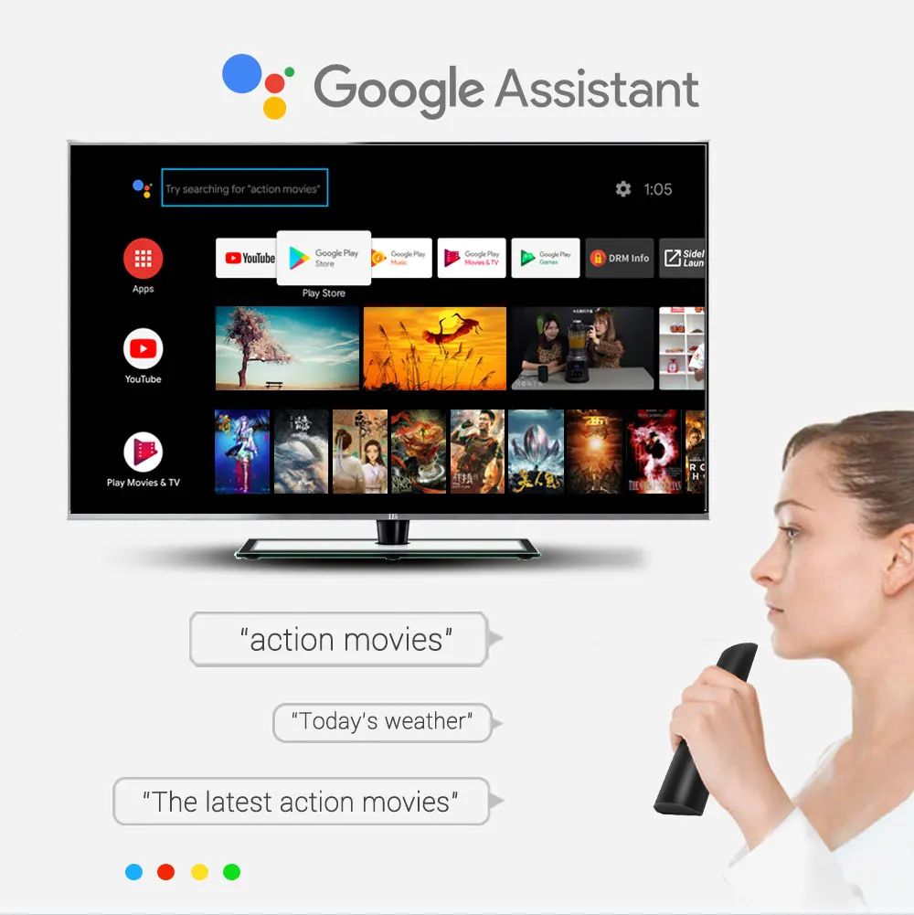 Mecool KM9 برو كلاسيك جوجل معتمد Amlogic S905X2 أندرويد 10.0 2G 16G 4K HDR يلقي التحكم الصوتي تي في بوكس أندرويد بادئة