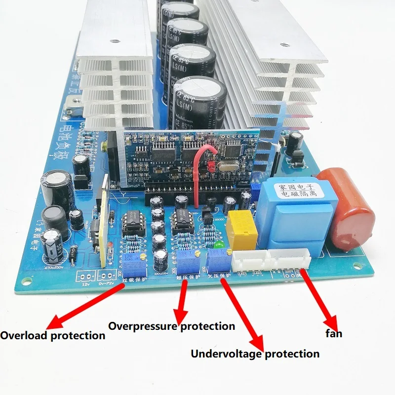 Power frequency pure sine wave inverter motherboard circuit board 12V 24v 48v 60v  to 220v/110v 50HZ/60HZ  foot power