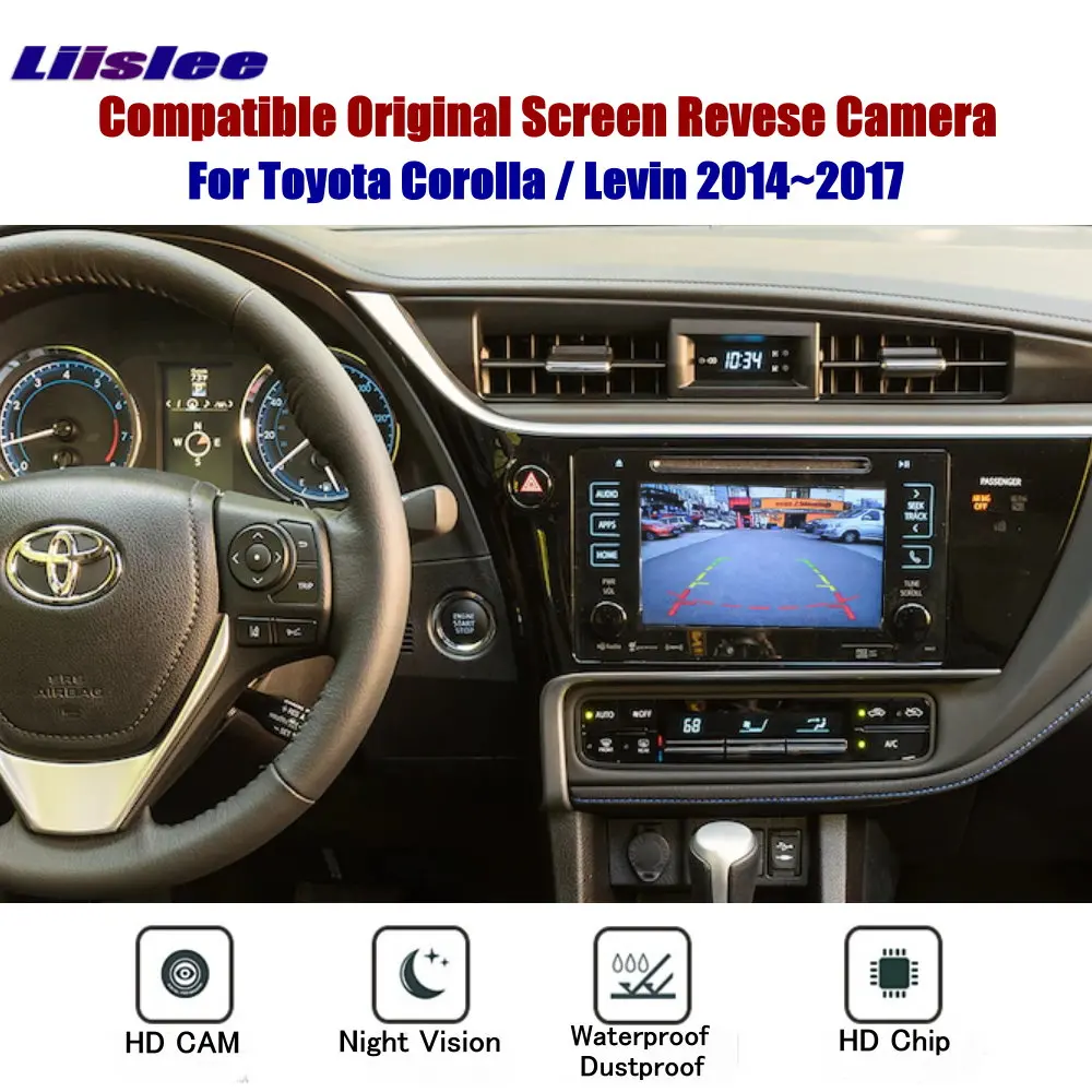 Compatible Original Car Display Reversing Camera For Toyota Corolla 2014-2017 Adapted Backup CAM Parking Accessories
