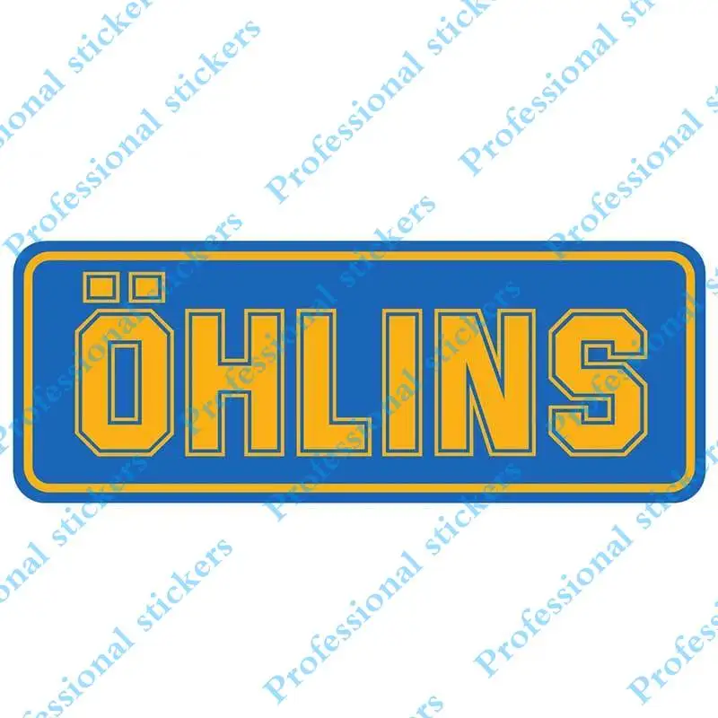 

Забавные 13 см x 5 см для Ohlins, автомобильные наклейки, устойчивые к царапинам наклейки, граффити, аниме, интересный автомобильный Стайлинг для JDM SUV RV