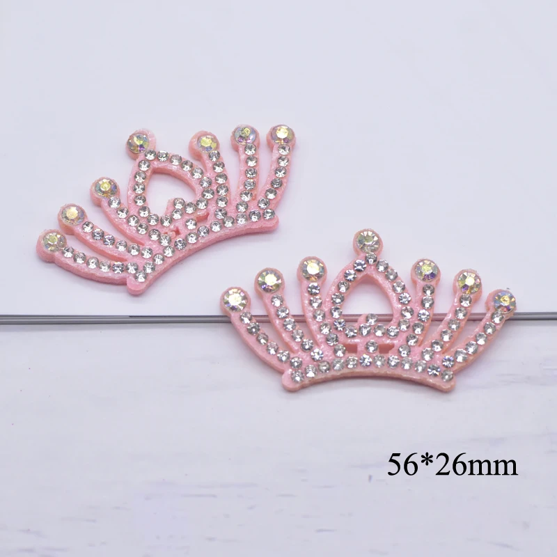 15Pcs/lot Padded Multiple Styles Crown Rhinestone Patches for DIY Clothes Crafts Decor Applique Headwear Bow Jewelry Accessories